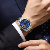 Luxury Men Watches Business Top Brand Man Wristwatch Waterproof Luminous Date Week Quartz Men'S Watch High Quality+Box