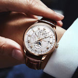 Men Watch 2022 New Fashion Leather Waterproof Luminous Top Brand Luxury Mens Quartz Wristwatch Men Sport Casual Watches
