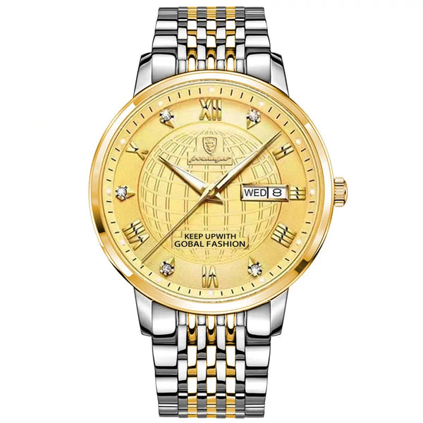 2022 Fashion Watch Men Stainless Steel Top Brand Luxury Waterproof Luminous Wristwatch Mens Watches Sports Quartz Date