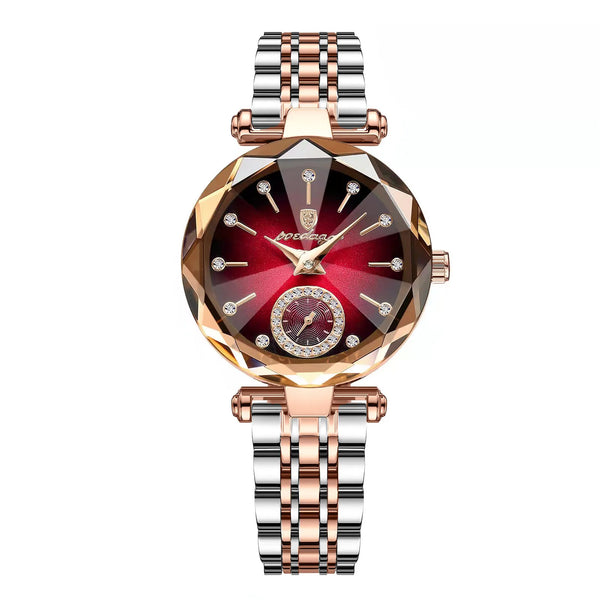 Luxury Watches for Ladies Top Brand Stainless Steel Waterproof Quartz Female Wrist Watch Relogio Feminino Girl Gift+Box