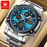 Original Brand Men'S Watches Waterproof Trendy Electronic Watch Multifunctional LED Luminous Fashion Stainless Steel