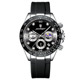 Luxury Watch for Men Chronograph Waterproof Luminous Date Man Wristwatch Stainless Steel Men'S Watches Quartz Clock+Box