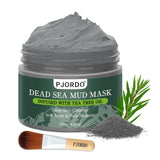 Pjordo Dead Sea Mud Mask for Face and Body Deep Cleansing Facial Clay Mask for Acne Blackheads Whitehead Oily Skin Minimize Pores Moisturizing Natural Skin Care for Women and Men 5.29oz/150g