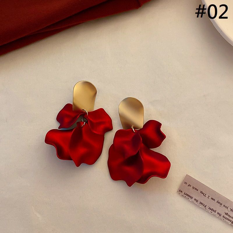 / designs) Faux Earring Alloy Pearl (various Petal