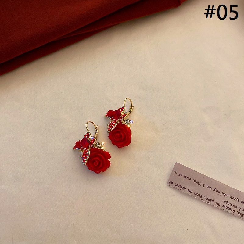 / designs) Faux Earring Alloy Pearl (various Petal