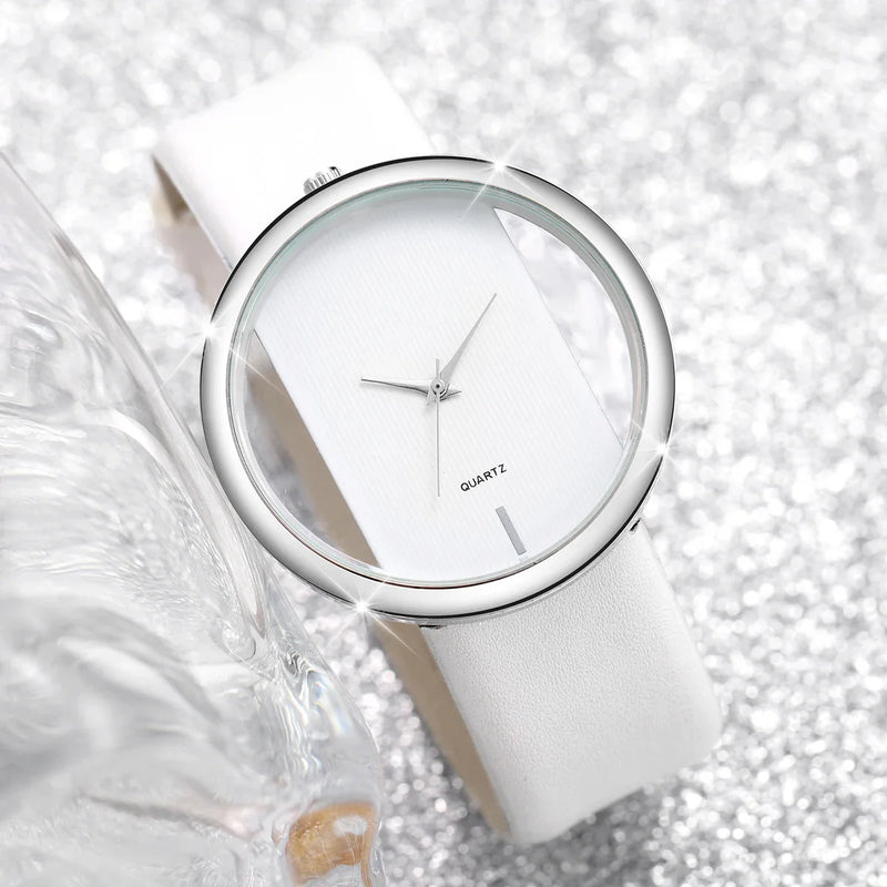 2PCS/Set Women's Pearl Bracelet Watch Set