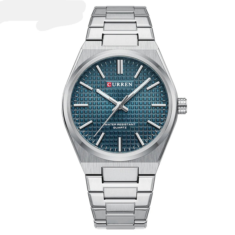 CURREN 8439 Men's Quartz Watch, Classic Waterproof Design with Stainless Steel Strap, Elegant Business & Casual Style