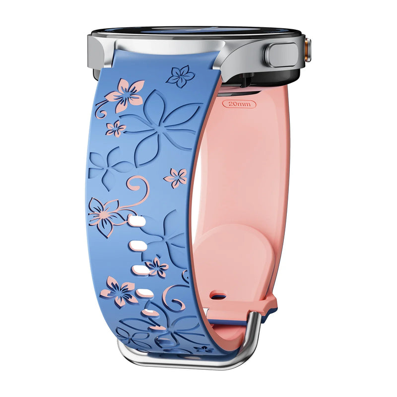 Engraved Silicone Sport Band for Samsung Galaxy Watch 7