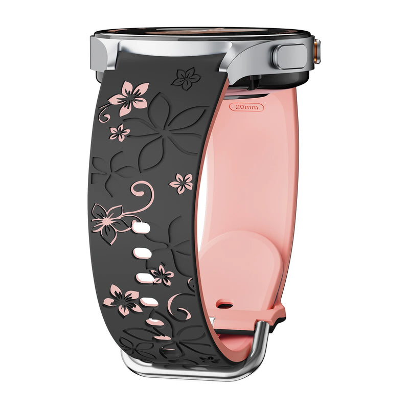 Engraved Silicone Sport Band for Samsung Galaxy Watch 7