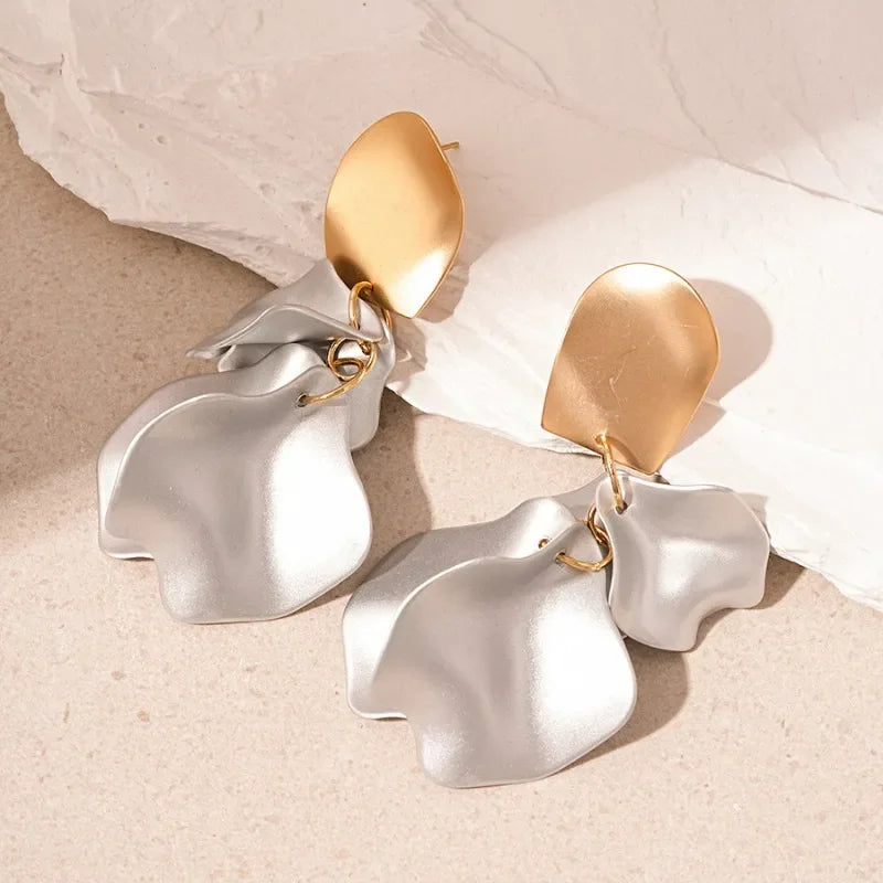 / designs) Faux Earring Alloy Pearl (various Petal