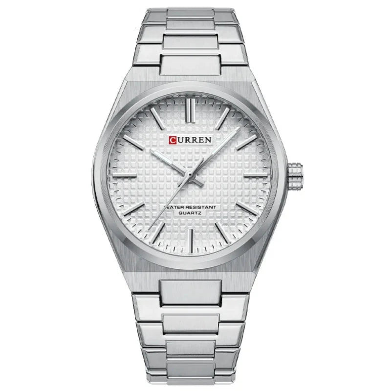 CURREN 8439 Men's Quartz Watch, Classic Waterproof Design with Stainless Steel Strap, Elegant Business & Casual Style