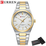 CURREN 8439 Men's Quartz Watch, Classic Waterproof Design with Stainless Steel Strap, Elegant Business & Casual Style