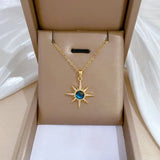 Exquisite Micro Inlaid Zircon Butterfly Tassel Necklace for Women Stainless Steel Moon Butterfly Flower Clavicle Choker Jewelry