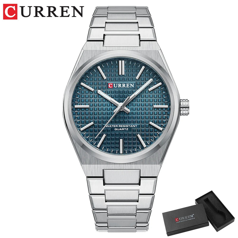 CURREN 8439 Men's Quartz Watch, Classic Waterproof Design with Stainless Steel Strap, Elegant Business & Casual Style