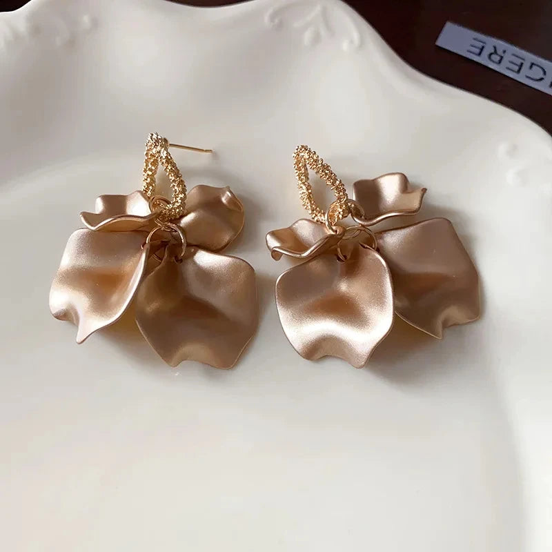/ designs) Faux Earring Alloy Pearl (various Petal