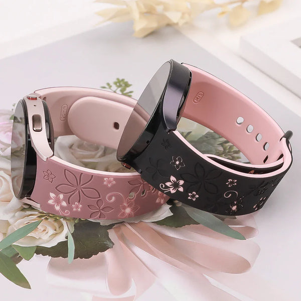 Engraved Silicone Sport Band for Samsung Galaxy Watch 7