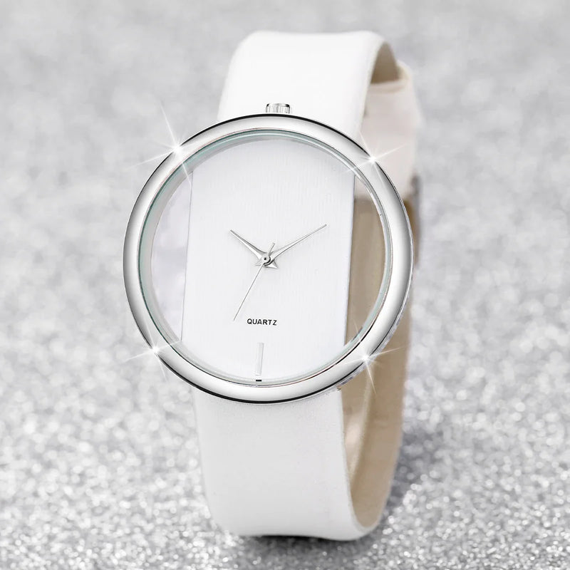 2PCS/Set Women's Pearl Bracelet Watch Set