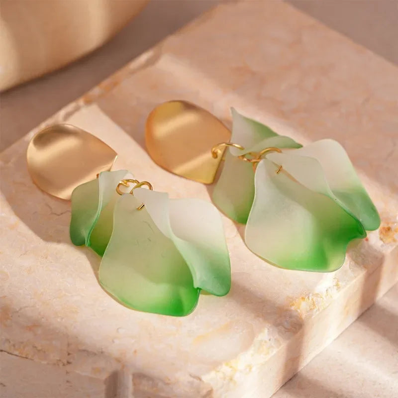 / designs) Faux Earring Alloy Pearl (various Petal