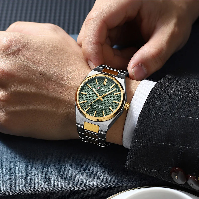 CURREN 8439 Men's Quartz Watch, Classic Waterproof Design with Stainless Steel Strap, Elegant Business & Casual Style