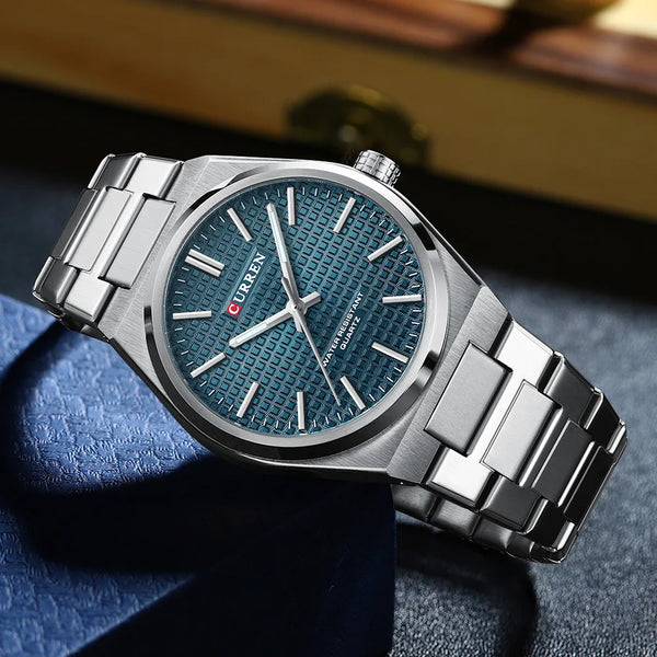 CURREN 8439 Men's Quartz Watch, Classic Waterproof Design with Stainless Steel Strap, Elegant Business & Casual Style