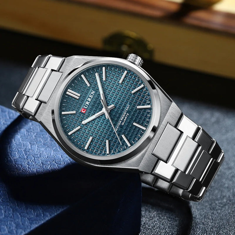 CURREN 8439 Men's Quartz Watch, Classic Waterproof Design with Stainless Steel Strap, Elegant Business & Casual Style
