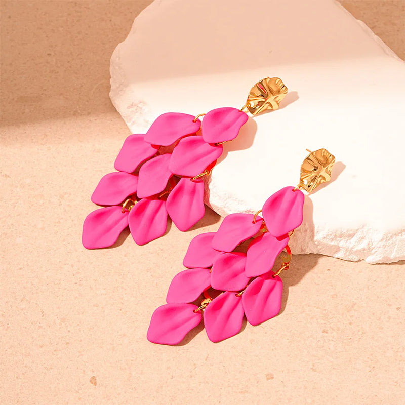 / designs) Faux Earring Alloy Pearl (various Petal