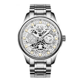 Men'S Watch Business Light Luxury High-End Brand Versatile Gold Hollow Male Fashion Quartz Clock Watches