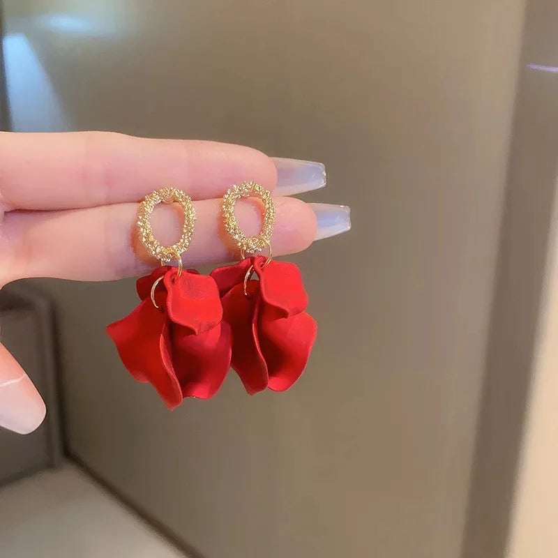 / designs) Faux Earring Alloy Pearl (various Petal