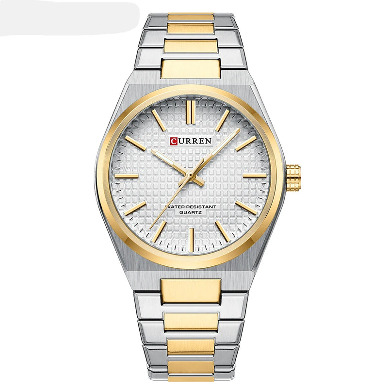 CURREN 8439 Men's Quartz Watch, Classic Waterproof Design with Stainless Steel Strap, Elegant Business & Casual Style