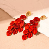 / designs) Faux Earring Alloy Pearl (various Petal