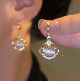 Exquisite Leaves Crystal Flower Stud Earrings for Women AAA Zircon Rose Butterfly Tassel Earring Bride Wedding Party Jewelry