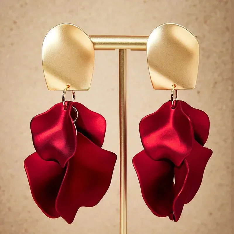 / designs) Faux Earring Alloy Pearl (various Petal