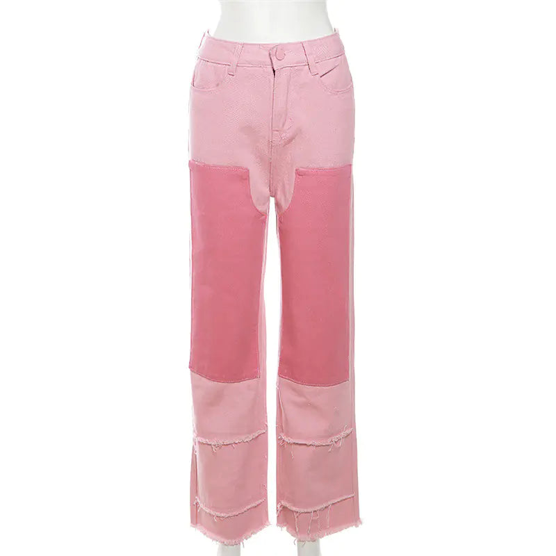 2023 Women's Casual Color-block Denim Jacket