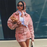 2023 Women's Casual Color-block Denim Jacket