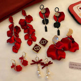 / designs) Faux Earring Alloy Pearl (various Petal
