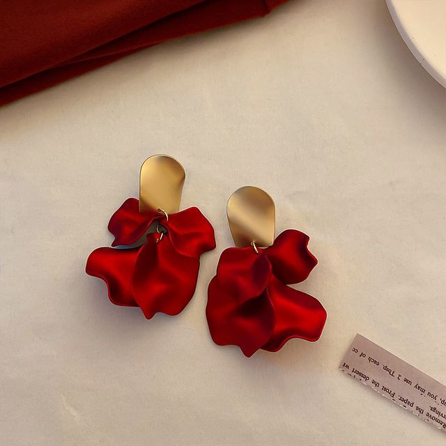 / designs) Faux Earring Alloy Pearl (various Petal