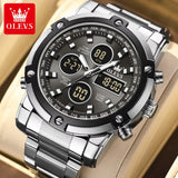 Original Brand Men'S Watches Waterproof Trendy Electronic Watch Multifunctional LED Luminous Fashion Stainless Steel
