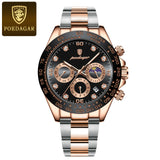 Luxury Watch for Men Chronograph Waterproof Luminous Date Man Wristwatch Stainless Steel Men'S Watches Quartz Clock+Box