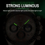 Luxury Watch for Men Chronograph Waterproof Luminous Date Man Wristwatch Stainless Steel Men'S Watches Quartz Clock+Box