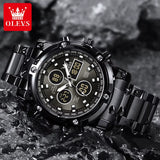 Original Brand Men'S Watches Waterproof Trendy Electronic Watch Multifunctional LED Luminous Fashion Stainless Steel