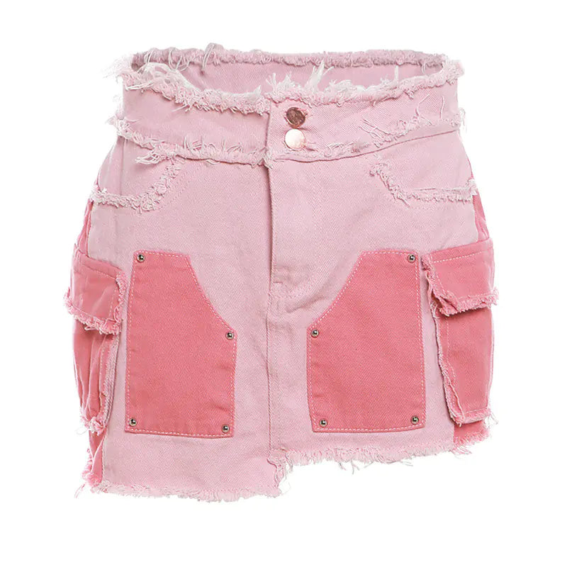 2023 Women's Casual Color-block Denim Jacket