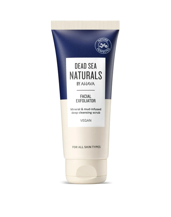 Dead Sea Naturals Facial Exfoliator - Gentle purifying helping unclog pores from dirt & impurities promotes skin renewal & leaves skin smooth & radiant with exclusive Dead Sea Minerals 3.4 Fl.Oz