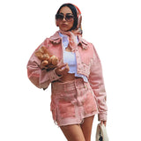 2023 Women's Casual Color-block Denim Jacket